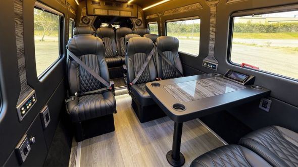 naperville 12 passenger sprinter van interior